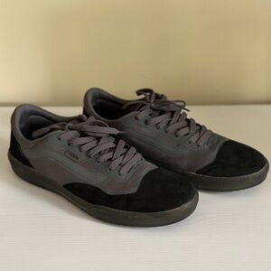 Mens Vans Ave Pro Anthony Van Engelen Skate Shoes Black/Pewter Size 8.5